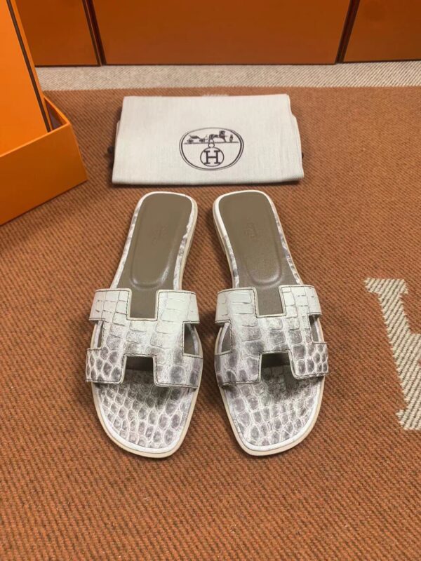 Hermes Sandals in Croco (Fully Handmade)