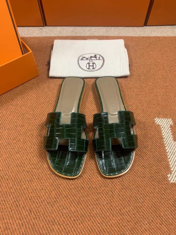 Hermes Sandals in Croco (Fully Handmade)