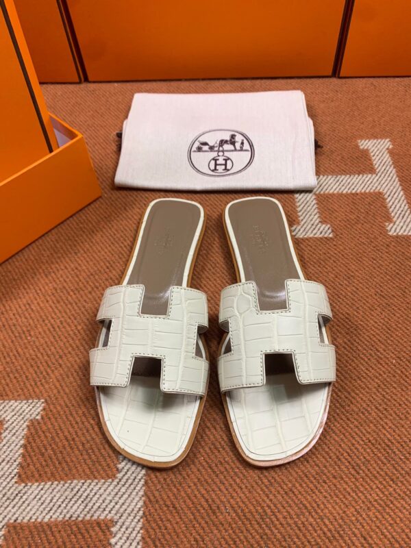 Hermes Sandals in Croco (Fully Handmade)