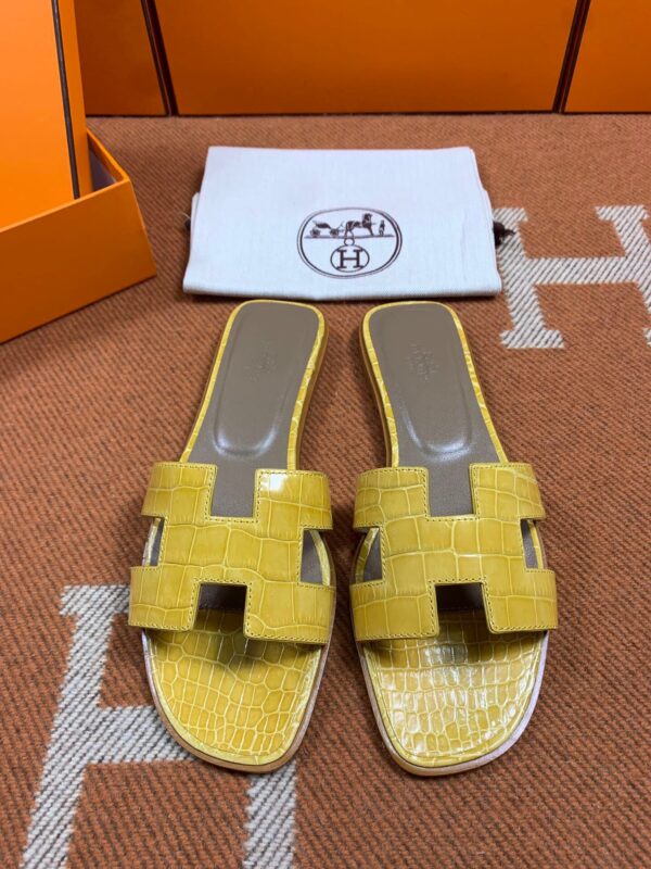 Hermes Sandals in Croco (Fully Handmade)