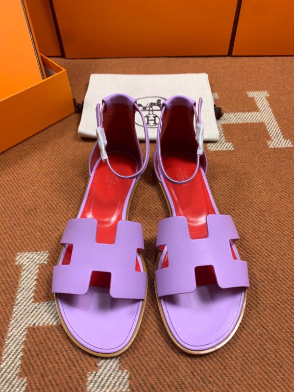 Hermes Sandals in Ostrich(Fully Handmade)