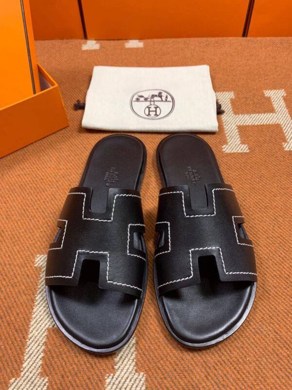 Hermes Izmir Sandals in Swift (Fully Handmade)