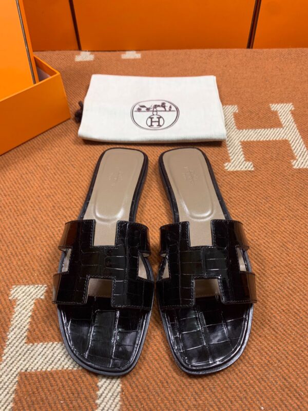 Hermes Sandals in Croco (Fully Handmade)