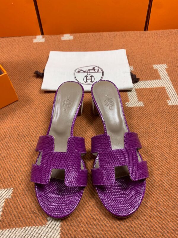 Hermes Oasis Sandals in Lizard (Fully Handmade)