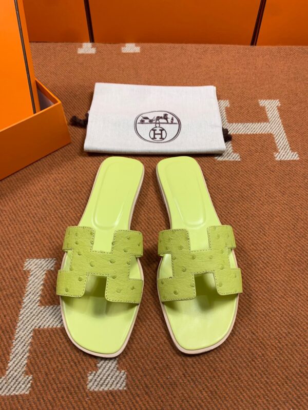 Hermes Sandals in Ostrich (Fully Handmade)