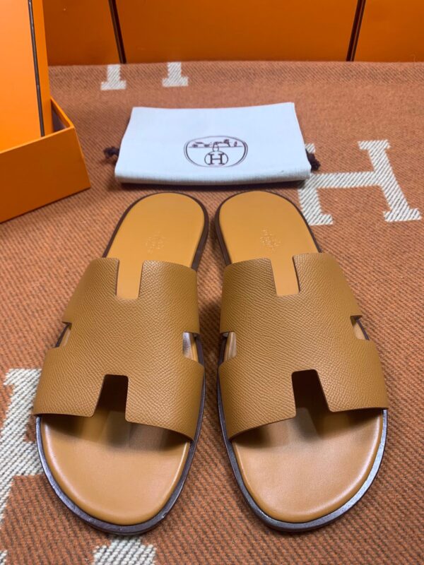 Hermes Izmir Sandals in Epsom (Fully Handmade)
