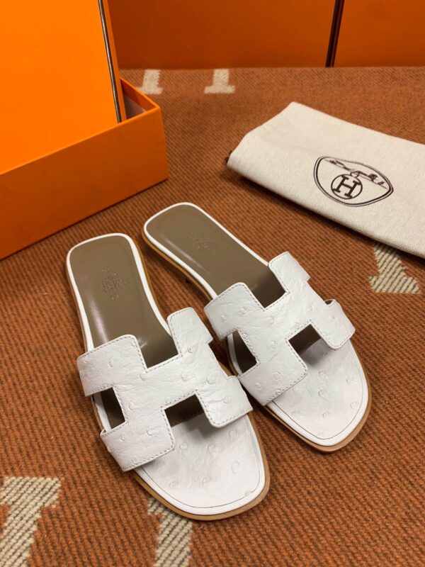 Hermes Sandals in Ostrich (Fully Handmade)