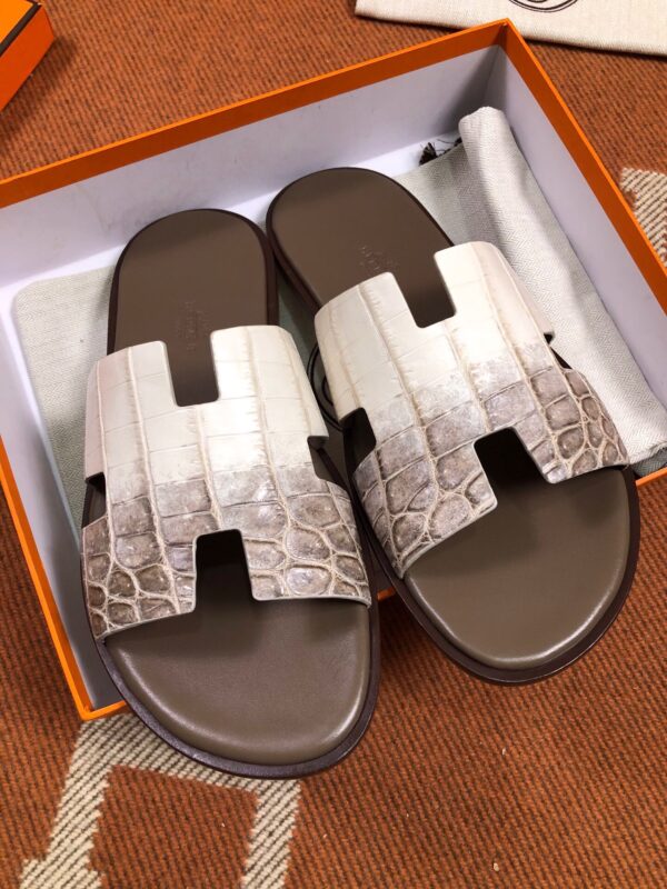 Hermes Sandals in Croco (Fully Handmade)