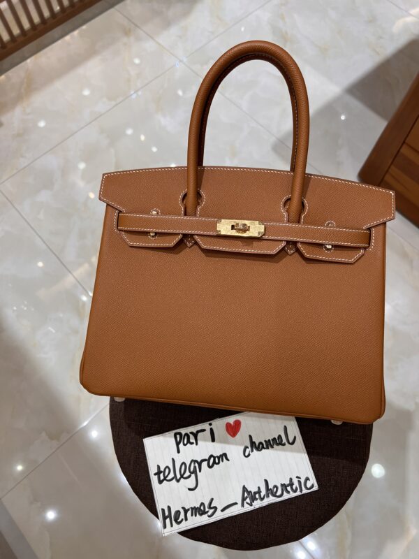 Birkin 30 Epsom in Golden Brown