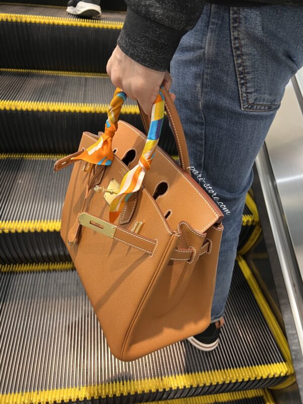 Birkin 30 Epsom in Golden Brown