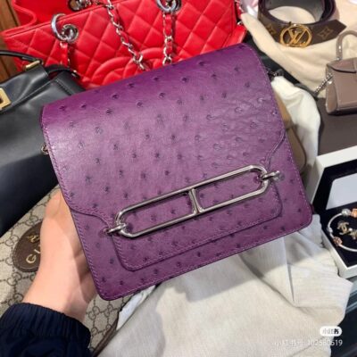 Roulis Mini Ostrich in Violet