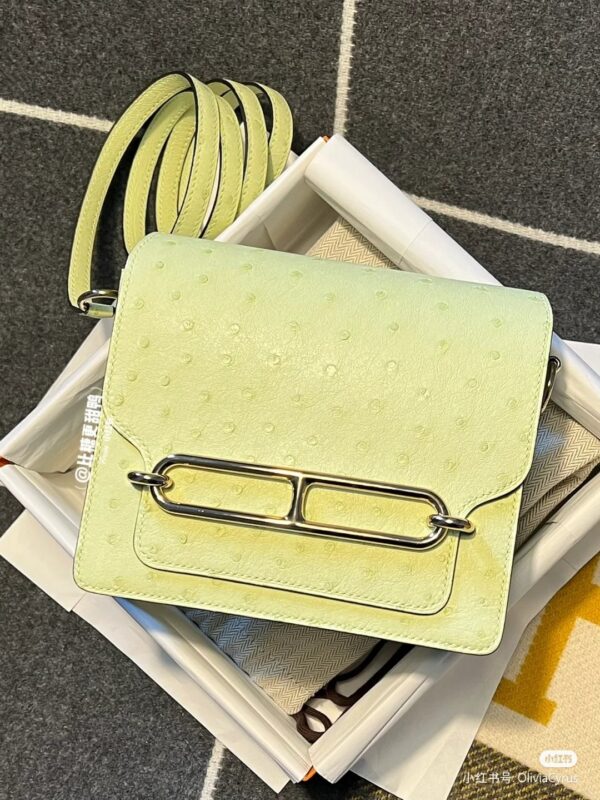 Roulis Mini Ostrich in Jaune Poussin