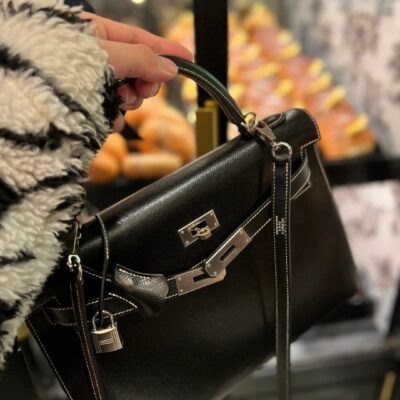 Kelly 25 Evercolor in Noir