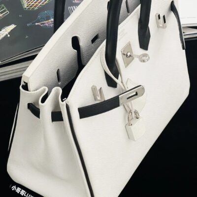 Birkin 30 Epsom in Craie&Noir