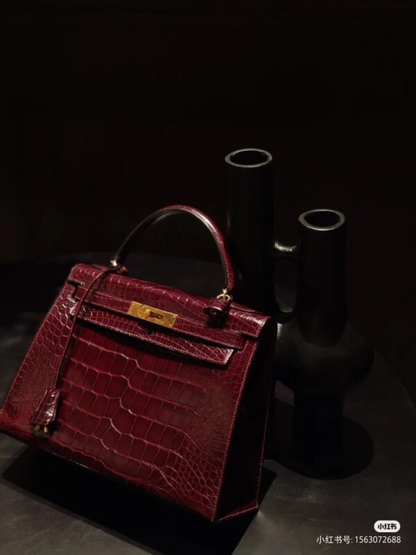 Kelly 25 in Shiny Croco