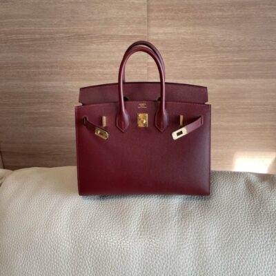 Birkin 25 Epsom in Burgundy