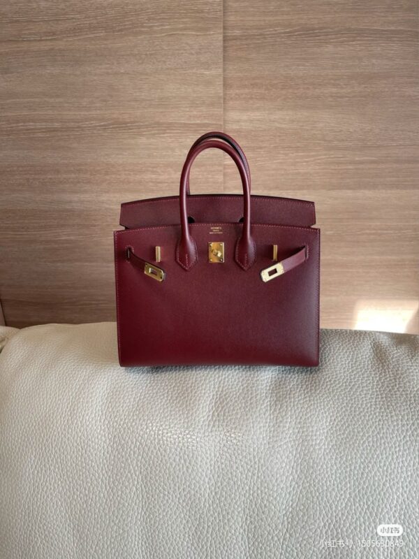 Birkin 25 Epsom in Burgundy