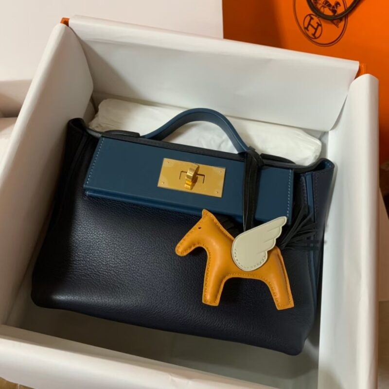 Hermes Rodeo PM  Charm Milo Lambskin