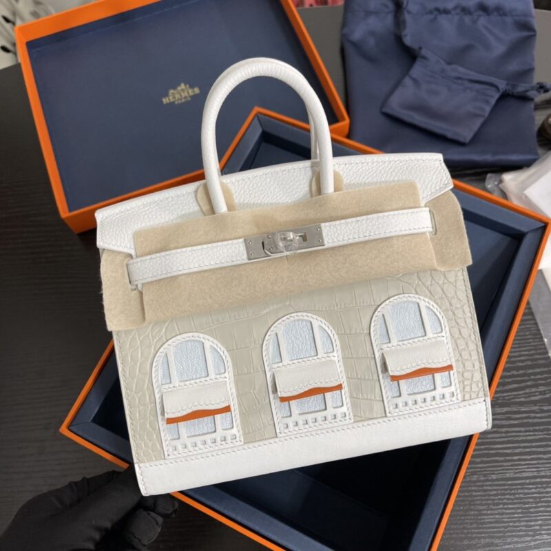 Birkin Faubourg 20 Beton Croco&Craie Epsom