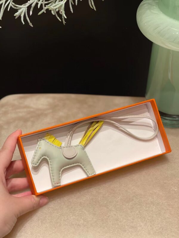 Hermes Rodeo PM Charm Milo Lambskin in Aqua/Lime/Nata