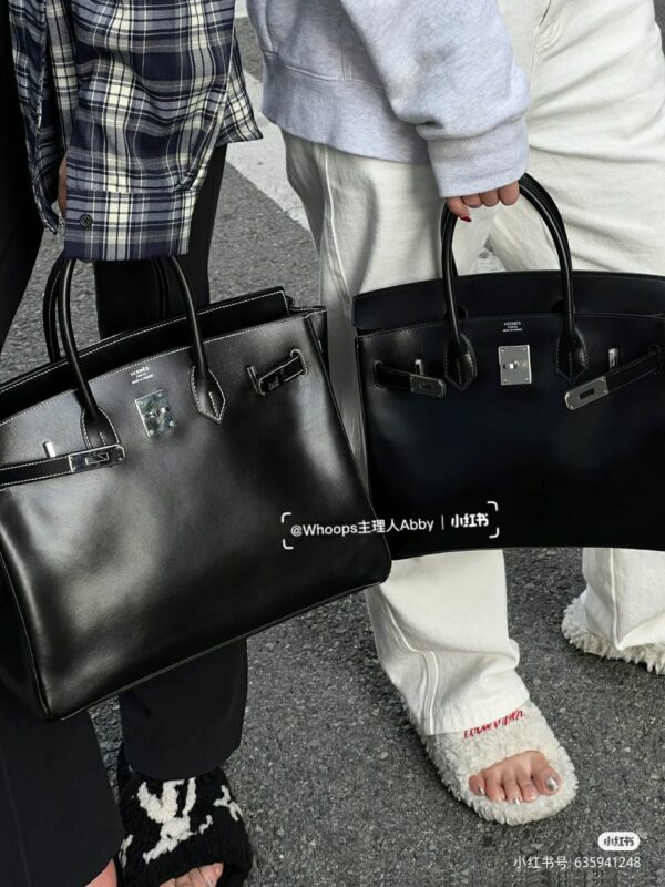 Birkin 30/35 Box in Black (phw)