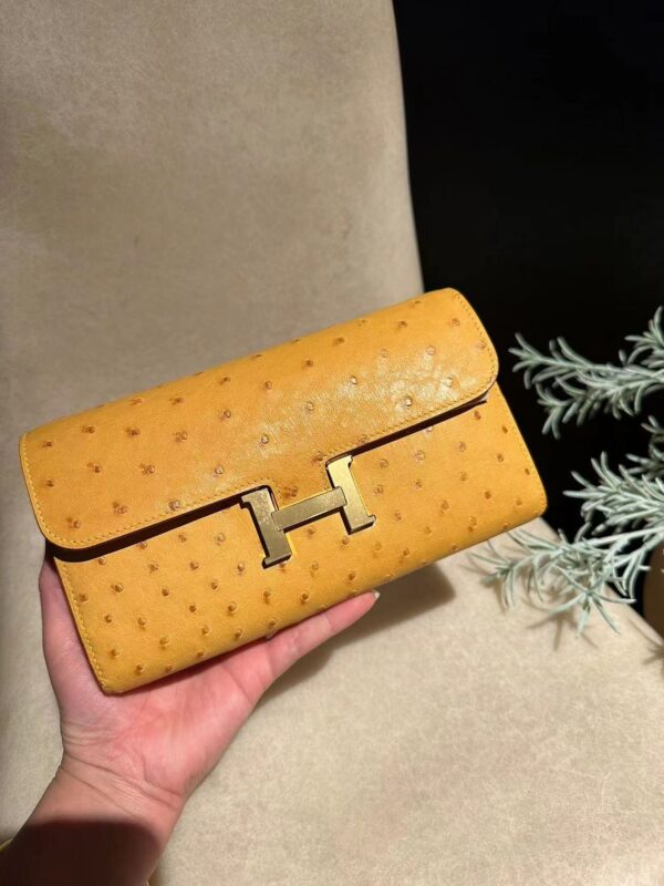 Constance To Go Ostrich Jaune Ambre ghw