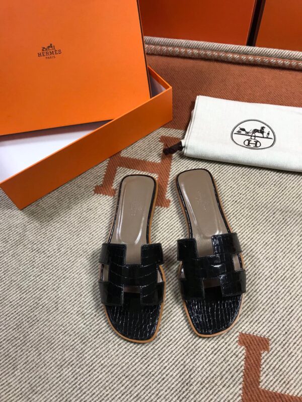 Hermes Sandals in Croco (Fully Handmade)