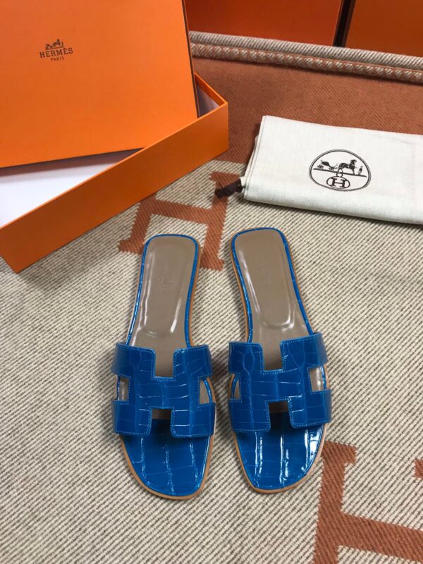 Hermes Sandals in Croco (Fully Handmade)