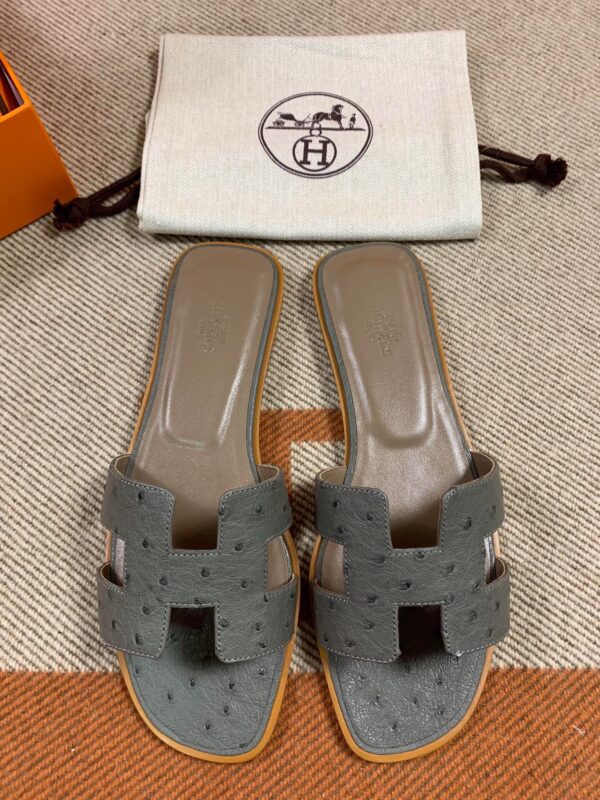 Hermes Sandals in Ostrich (Fully Handmade)