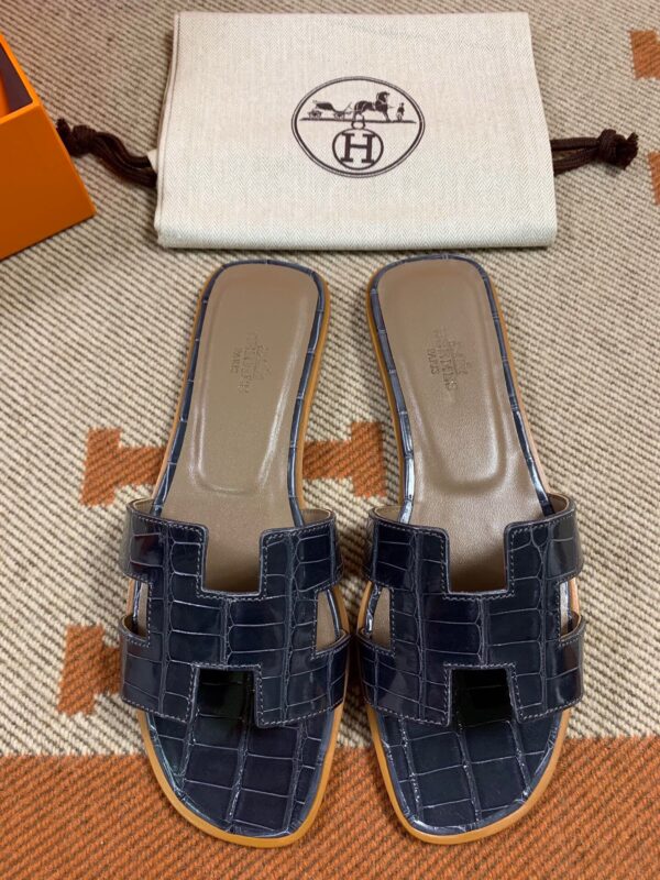 Hermes Sandals in Croco (Fully Handmade)