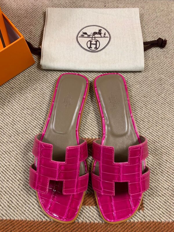 Hermes Sandals in Croco (Fully Handmade)