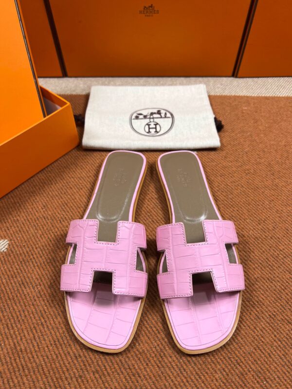 Hermes Sandals in Croco (Fully Handmade)