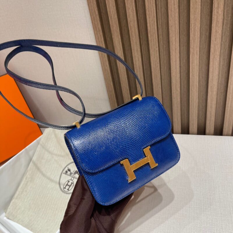 Constance 14 Lizard Electric Blue