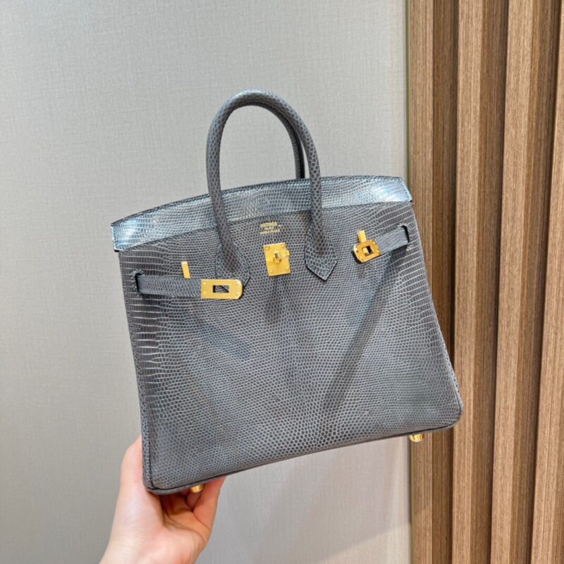 Birkin 25 Lizard in Etain