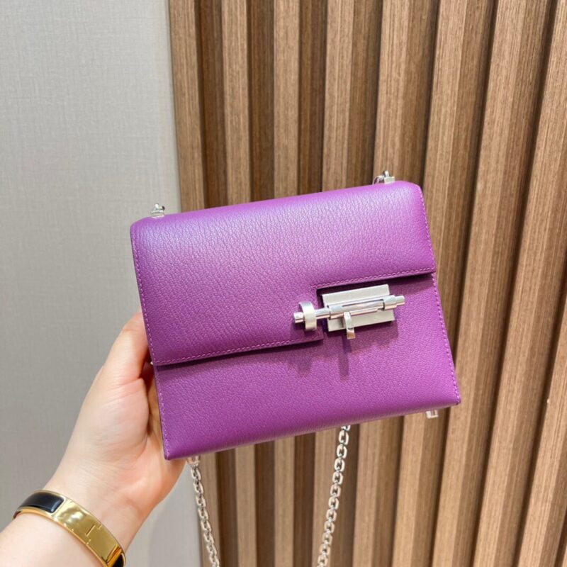 Verrou Mini in Anemone Chevre Mysore