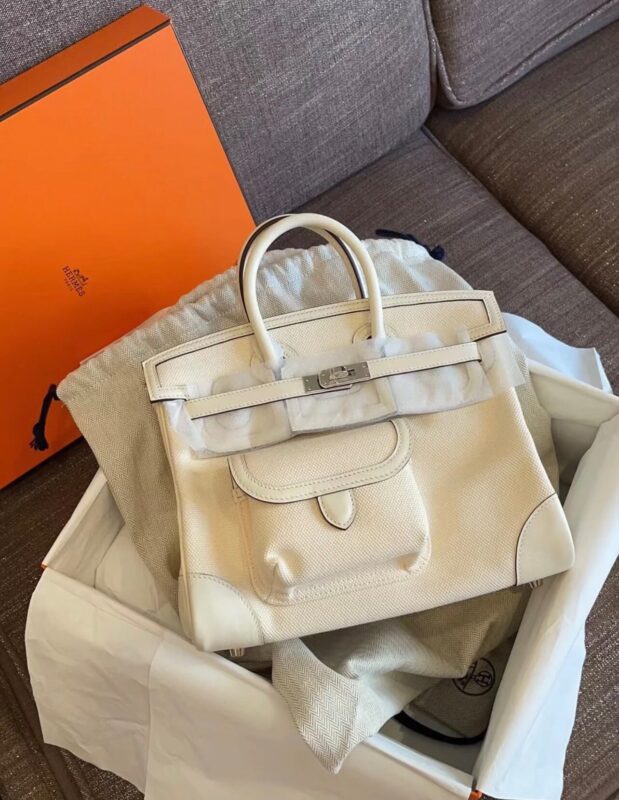 Cargo Birkin 25 Swift&Canvas in Nata