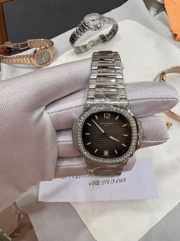 Patek Phillippe Steel and Diamond Watch