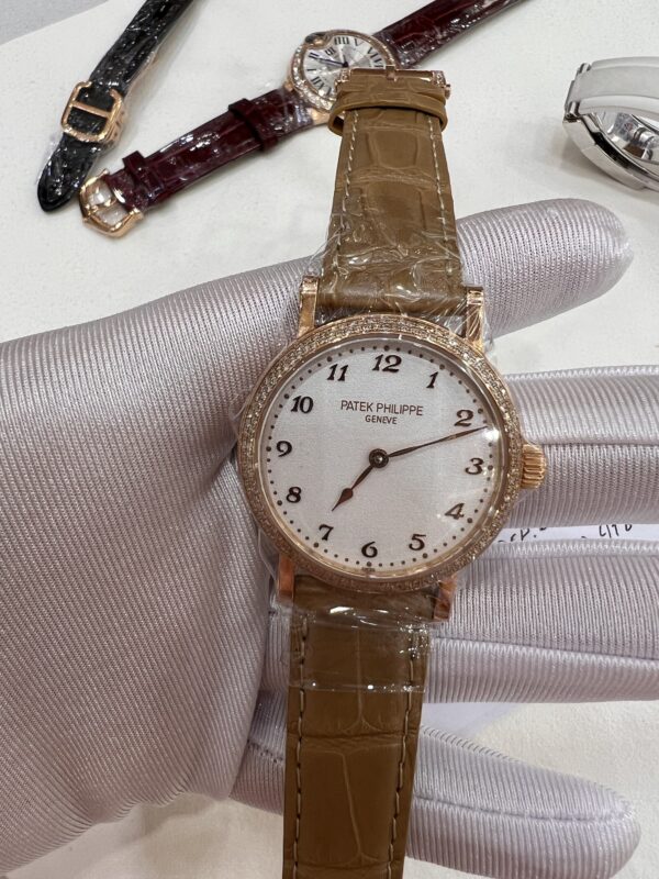 Patek Phillippe Gold Plated Watch with Croco wristlets