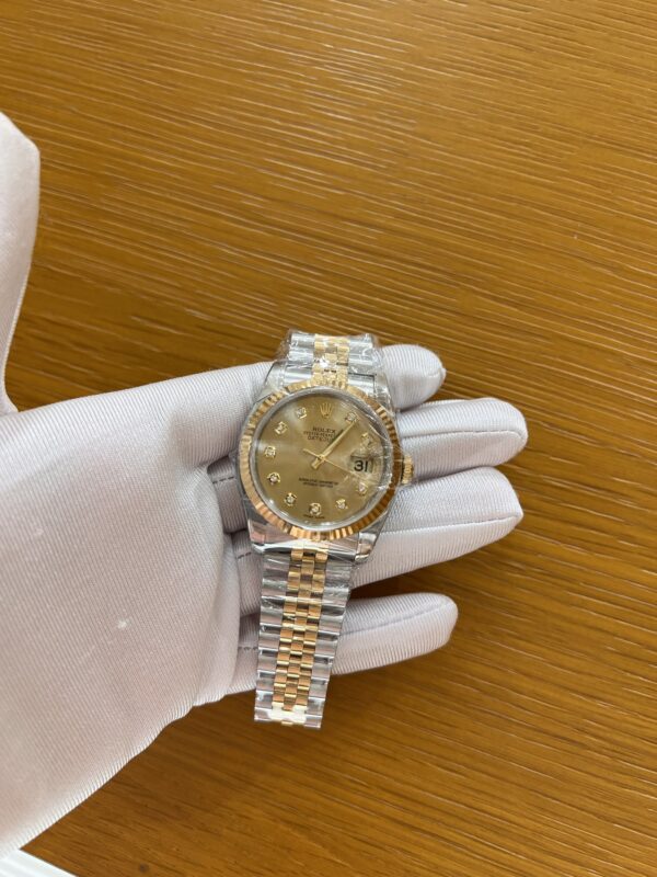 Rolex Steel&Diamonds Watch