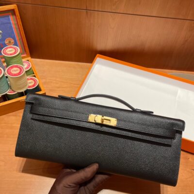 Kelly Cut 31 Epsom in Noir