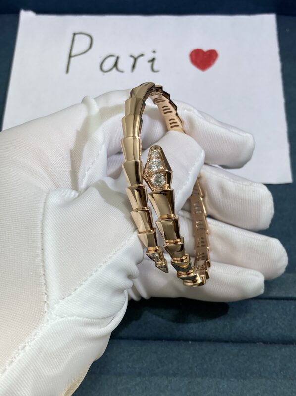 BVLGARI 18k Gold Bracelet with Diamonds