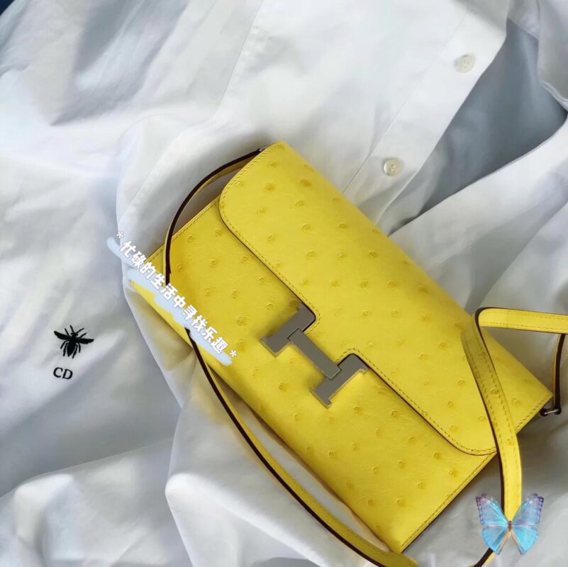 Constance To Go Ostrich Naples Yellow