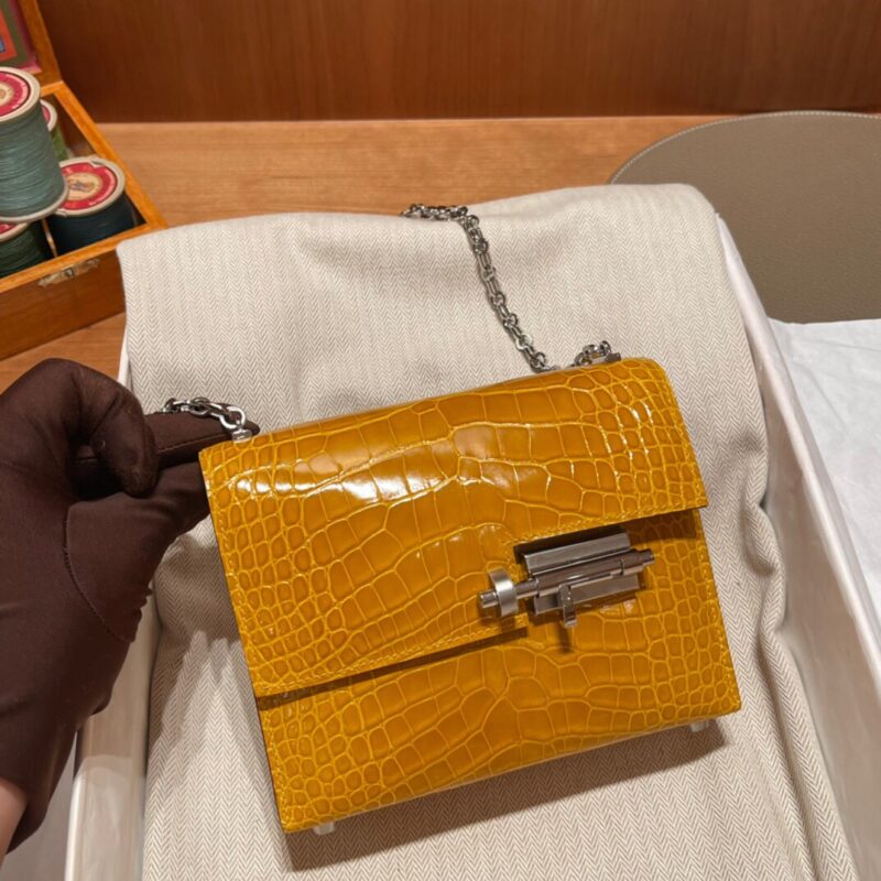 Verrou Mini 17 Jaune Amber Alligator