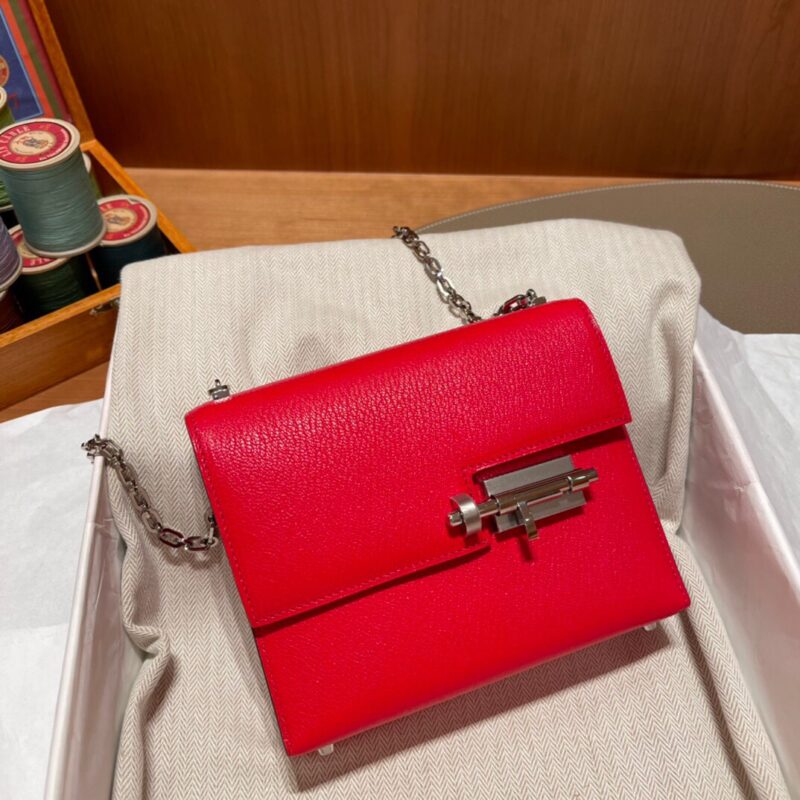 Verrou Mini Rouge de Coeur Chèvre Mysore