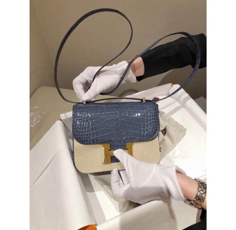 Constance 24 American Alligator Blue Tempete