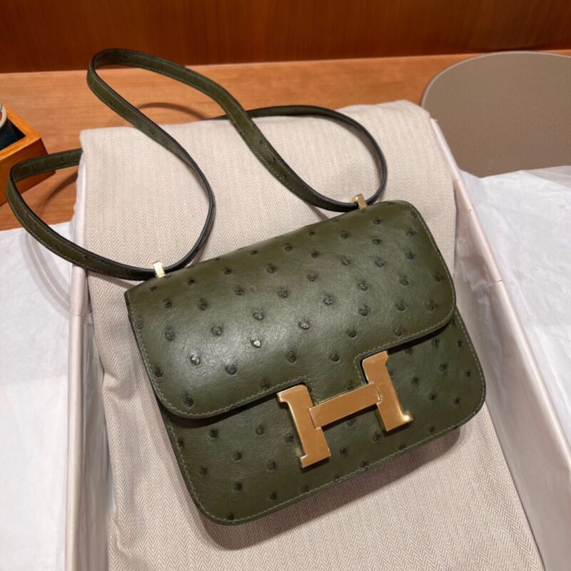 Constance 18 Ostrich in Jungle Green