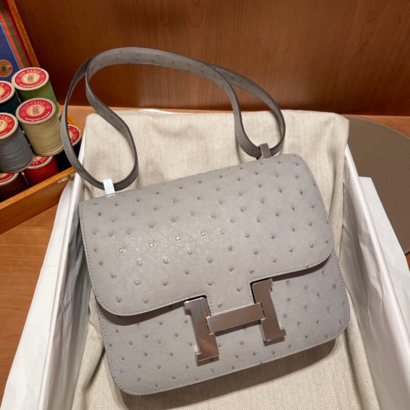 Constance 24 Ostrich 8u Glacier Blue