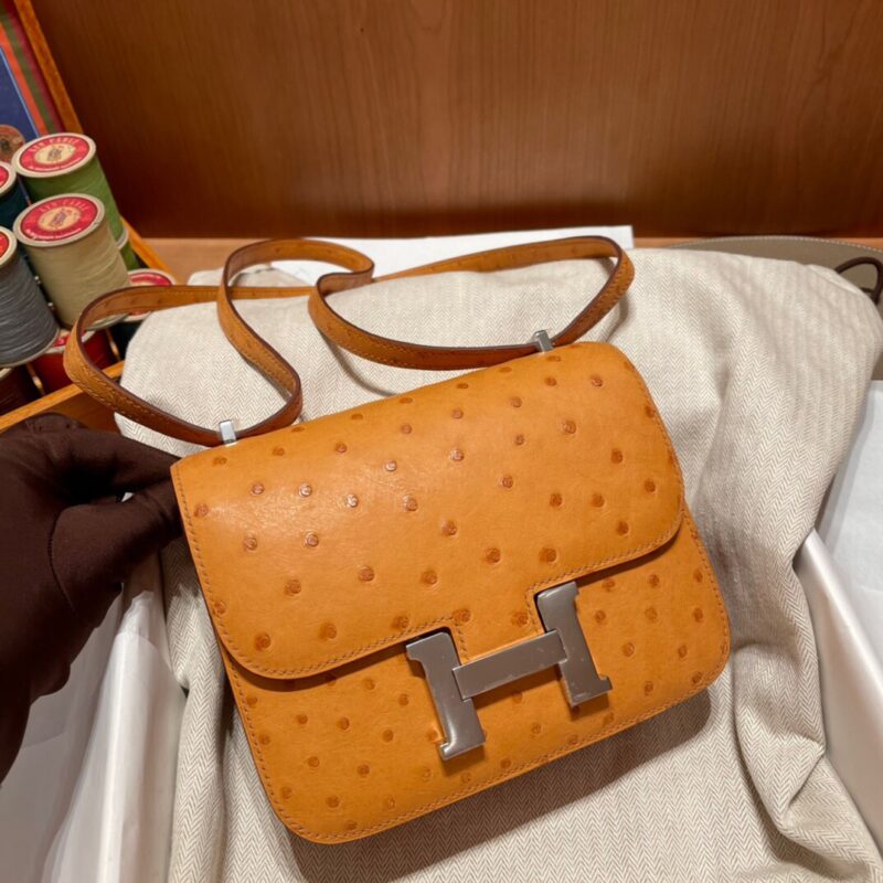 Constance 18 Ostrich in Jaune D’or