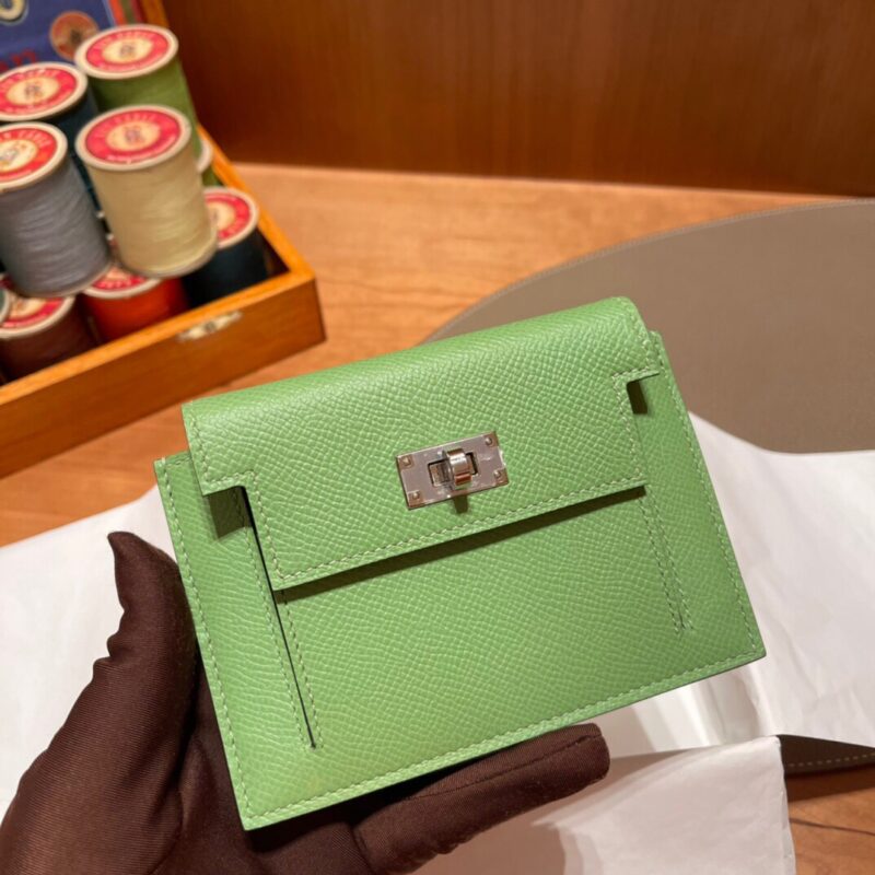 Kelly Pocket Epsom Vert Criquet