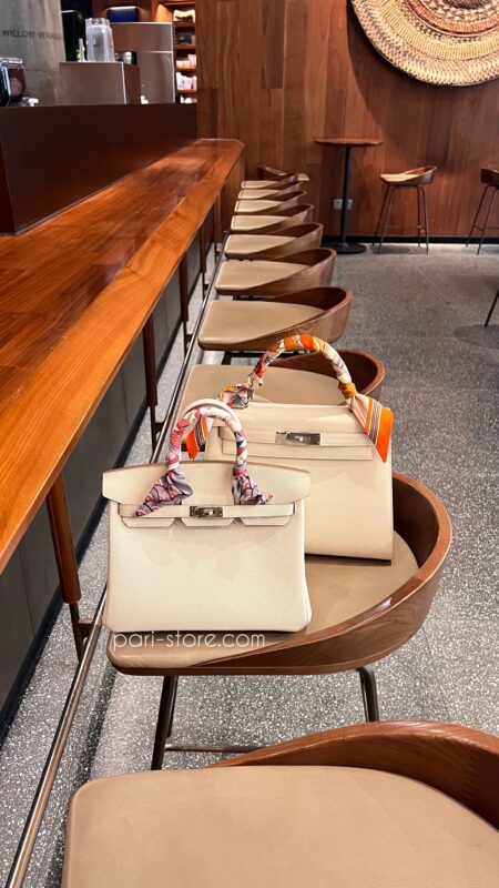 Kelly&Birkin 25 Epsom in Craie (Comparison)